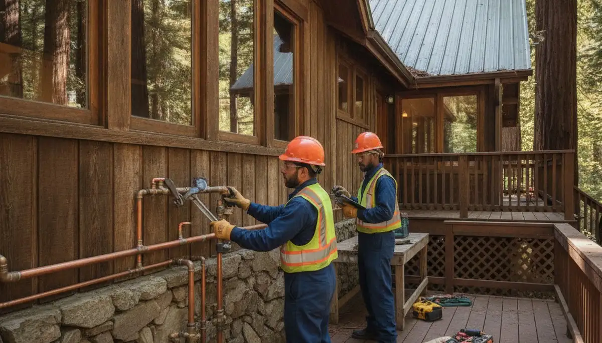 San Jose, CA plumbing repair team fixing a residential leak with professional tools
