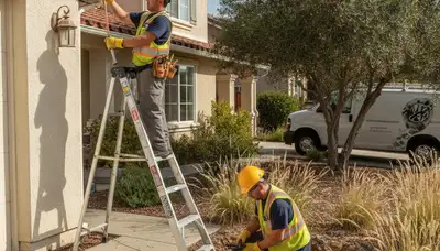 San Jose, CA plumber repairing a residential pipe for prompt plumbing service