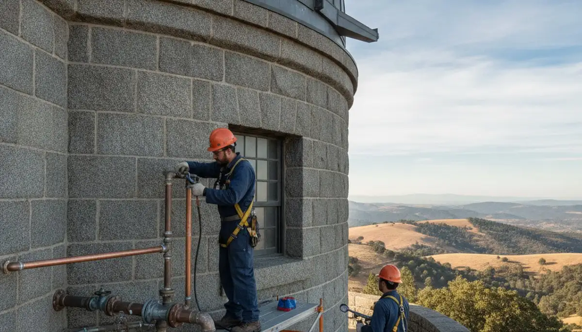 San Jose, CA plumber repairing a sink leak for a plumbing repair service