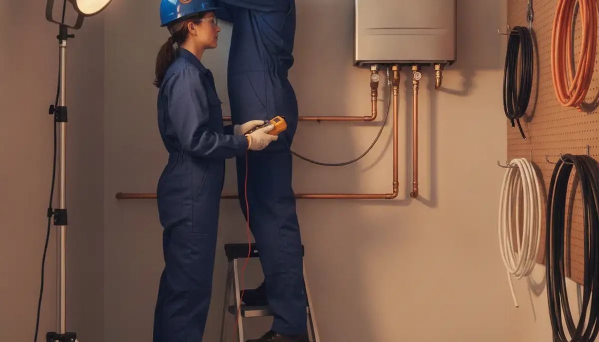 Tankless water heater installation service in San Jose, CA by a professional plumber